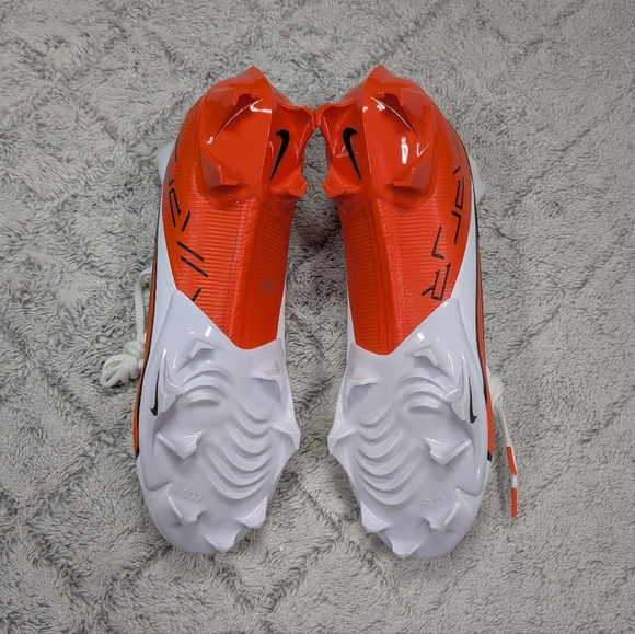 Nike Vapor Edge Pro 360 2 TB White Orange Football Cleats Mens 12.5 FN7759-115